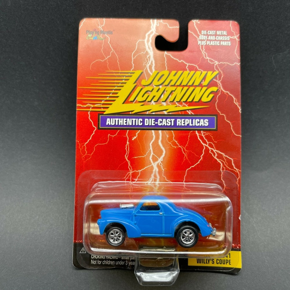 Johnny Lightning 1941 '41 Willys Coupe Car Blue Diecast 1/64 Scale